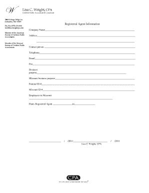 Missouri Business Registration Form