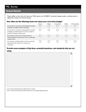 PBL Survey