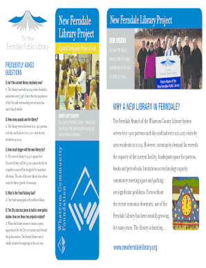 New Ferndale Library Project Fundraising Donation Form