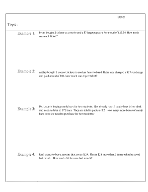 Word Problems Practice Worksheet