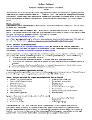 Student and Parent Concussion Informed Consent Form