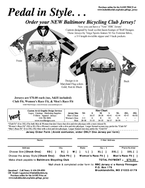 Order your NEW Baltimore Bicycling Club Jersey - baltobikeclub