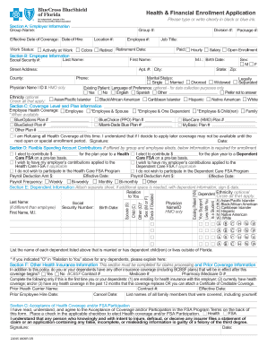 Health & Financial Enrollment Application