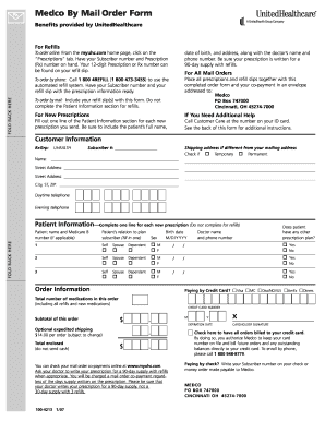 Medco By Mail Order Form