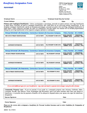 Beneficiary Designation Form