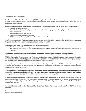COBRA Election Form