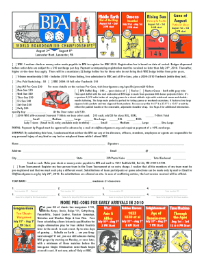 WBC 2010 Registration Form
