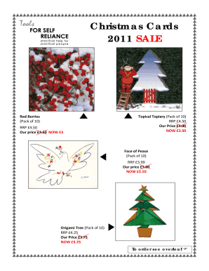 Christmas Card Order Form