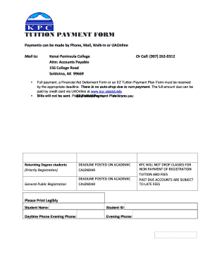 Tuition Payment Form
