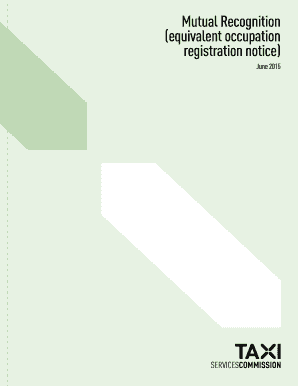 Mutual Recognition Driver Accreditation Form