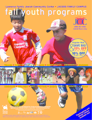 JCC Youth Program Registration Form