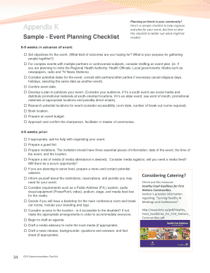Event Planning Checklist