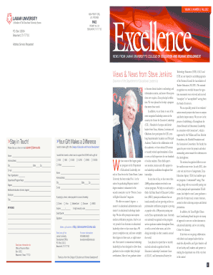 Lamar University Donation Form