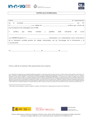 Certificado Empresarial