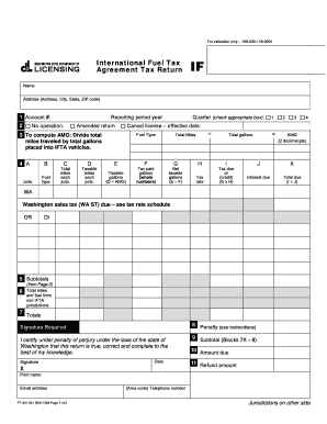 International Fuel Tax Agreement Tax Return