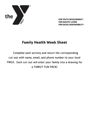 Family Health Week Sheet - ymcalincolnorg