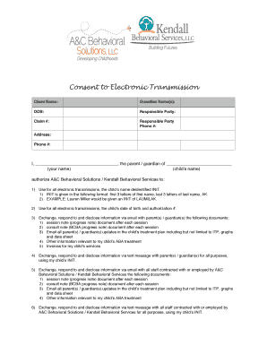Consent to Electronic Transmission