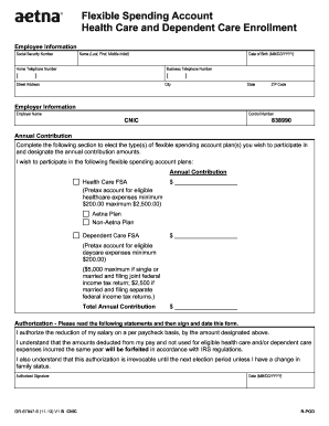 Flexible Spending Account Enrollment Form