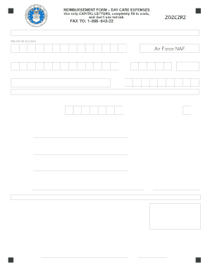Day Care Expense Reimbursement Form