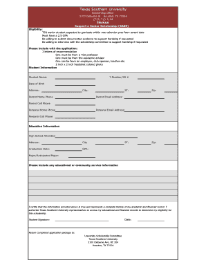 What is form 138 example - Scholarship Office 3100 Cleburne St - Houston TX 77004