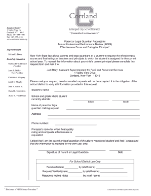 Parent Request for Principal Performance Review