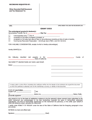 California Grant Deed