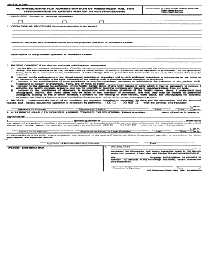 Medical Procedure Consent Form