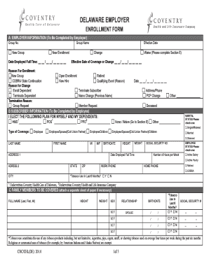 Delaware Employer Enrollment Form