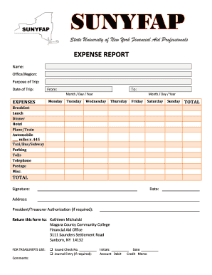 Expense Report Form