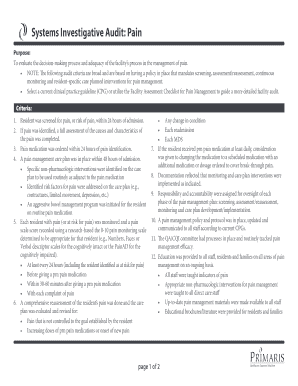 Systems Investigative Audit Pain