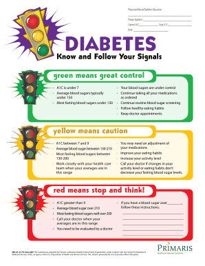 Diabetes Control Monitoring Form