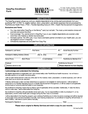 EasyPay Enrollment Form