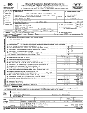 Form 990 2012