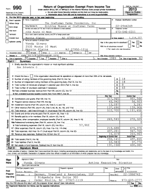 Form 990 2013