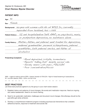 Bipolar Disorder Chart Review