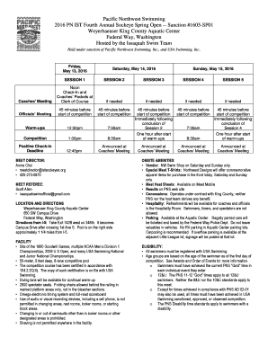 Bank resolution letter - Pacific Northwest Swimming 2016 PN IST Fourth Annual