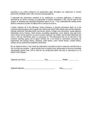 Consumer Disclosure and Authorization Form