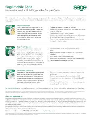 Sage Mobile Sales Invoice Template