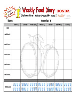 Healthy Eating Challenge Tracker