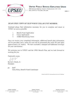 UPSEU Accidental Death & Dismemberment Insurance Form