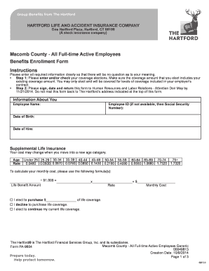 Benefits Enrollment Form