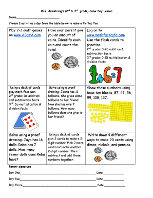 Snow Day Lesson Plan for 2nd & 3rd Grade