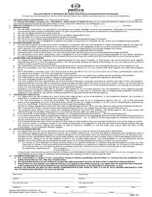 Exclusive Right to Represent Buyer Tenant Authorization