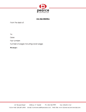 Fax Transmittal Form
