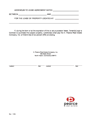 Lease Agreement Addendum