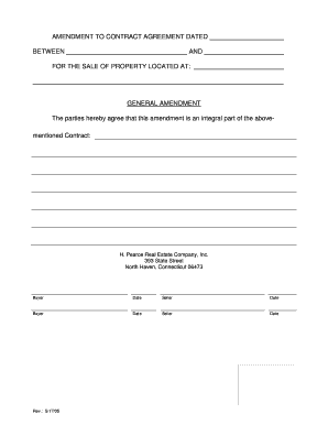 Amendment to Property Sale Contract