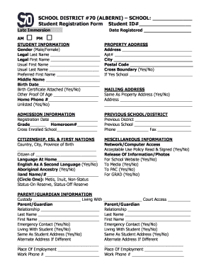 Student Registration Form