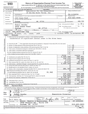 Form 990 2012 Tax Return