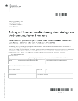 Antrag für die Errichtung einer Anlage zur Verbrennung fester Biomasse