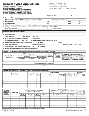 Special Types Application